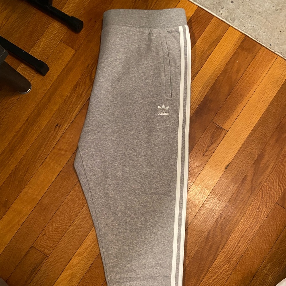 NWT Grey Adidas Jogger Sweat Pants.